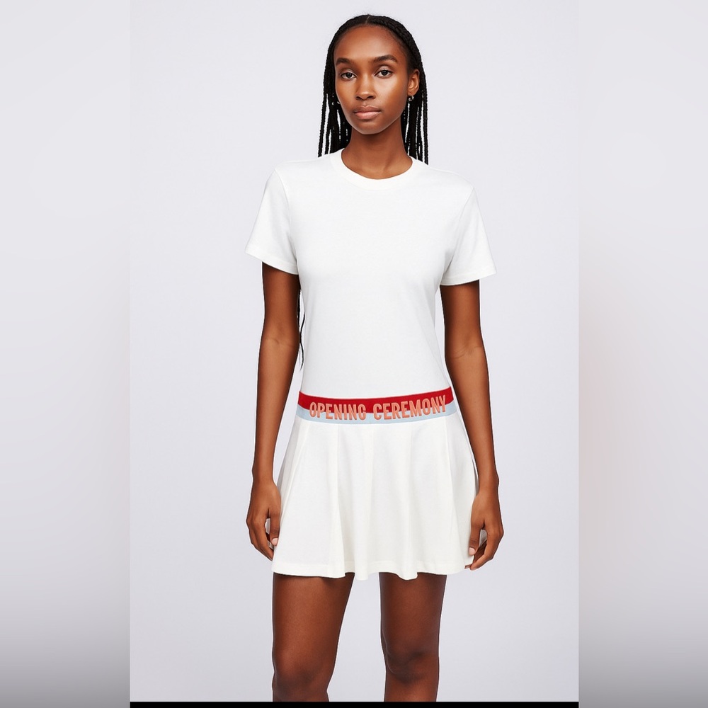 Opening Ceremony Logo Waist T-Shirt Dress sz XS nwt